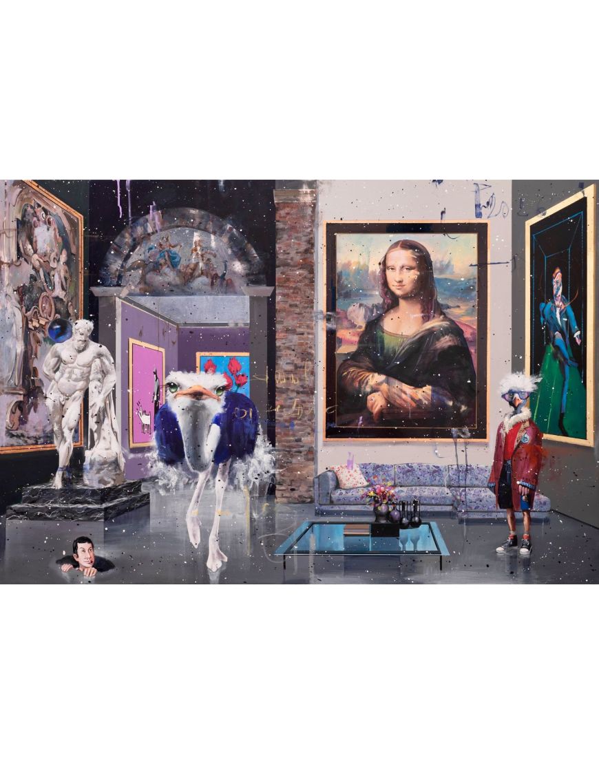 Omaggio a Koons-Banksy-Leonardo-Bacon