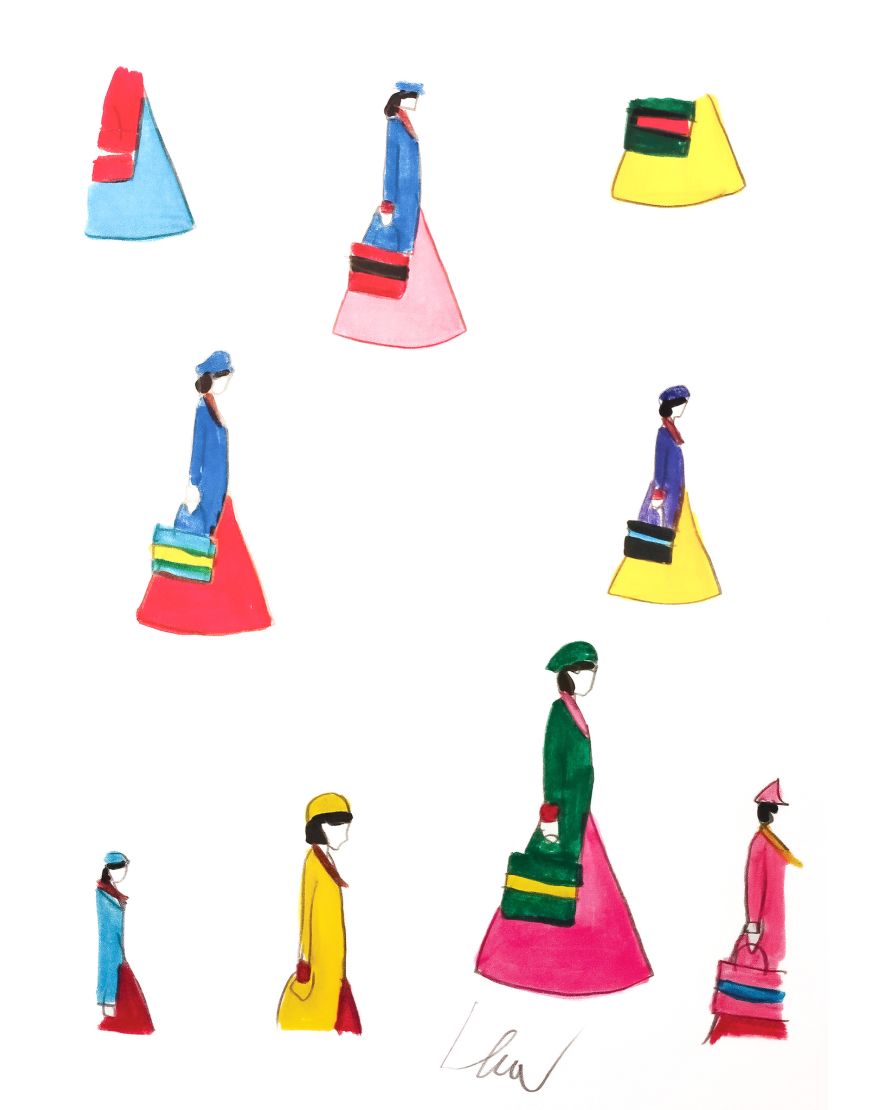 Bozzetto Progetto Dior (Figure)