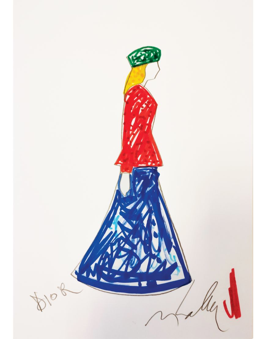Bozzetto Progetto Dior (Figura)