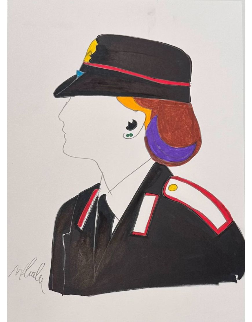 Carabiniere di profilo