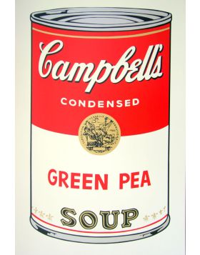 Campbell's Soup Green Pea - serigrafia di Andy Warhol