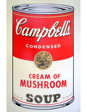Campbell's Soup Cream of Mushroom - serigrafia di Andy Warhol
