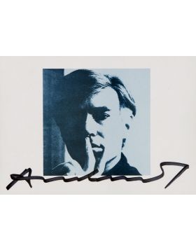 Andy Warhol Autoritratto: Originale Autoritratto Andy Warhol con Firma
