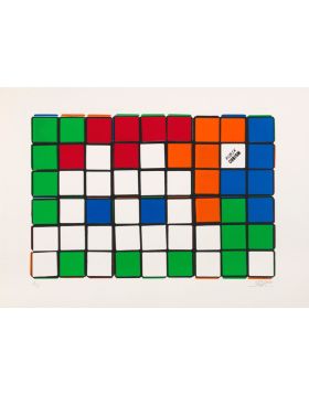 6 Cubes (Orange/Blue)