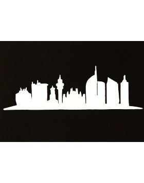 Skyline Milano - Serigrafia