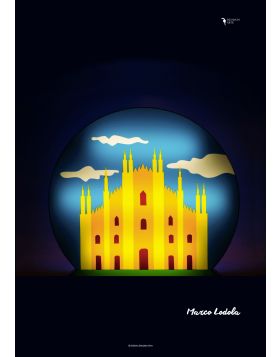Marco Lodola Duomo di Milano - Poster