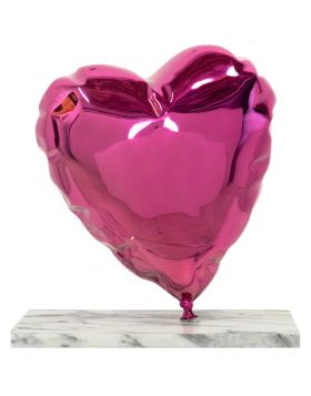 Balloon Heart - Chrome Pink