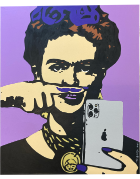 Frida's Selfie - Light Purple