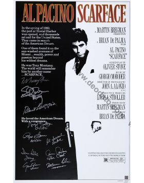 Scarface Poster Firmato