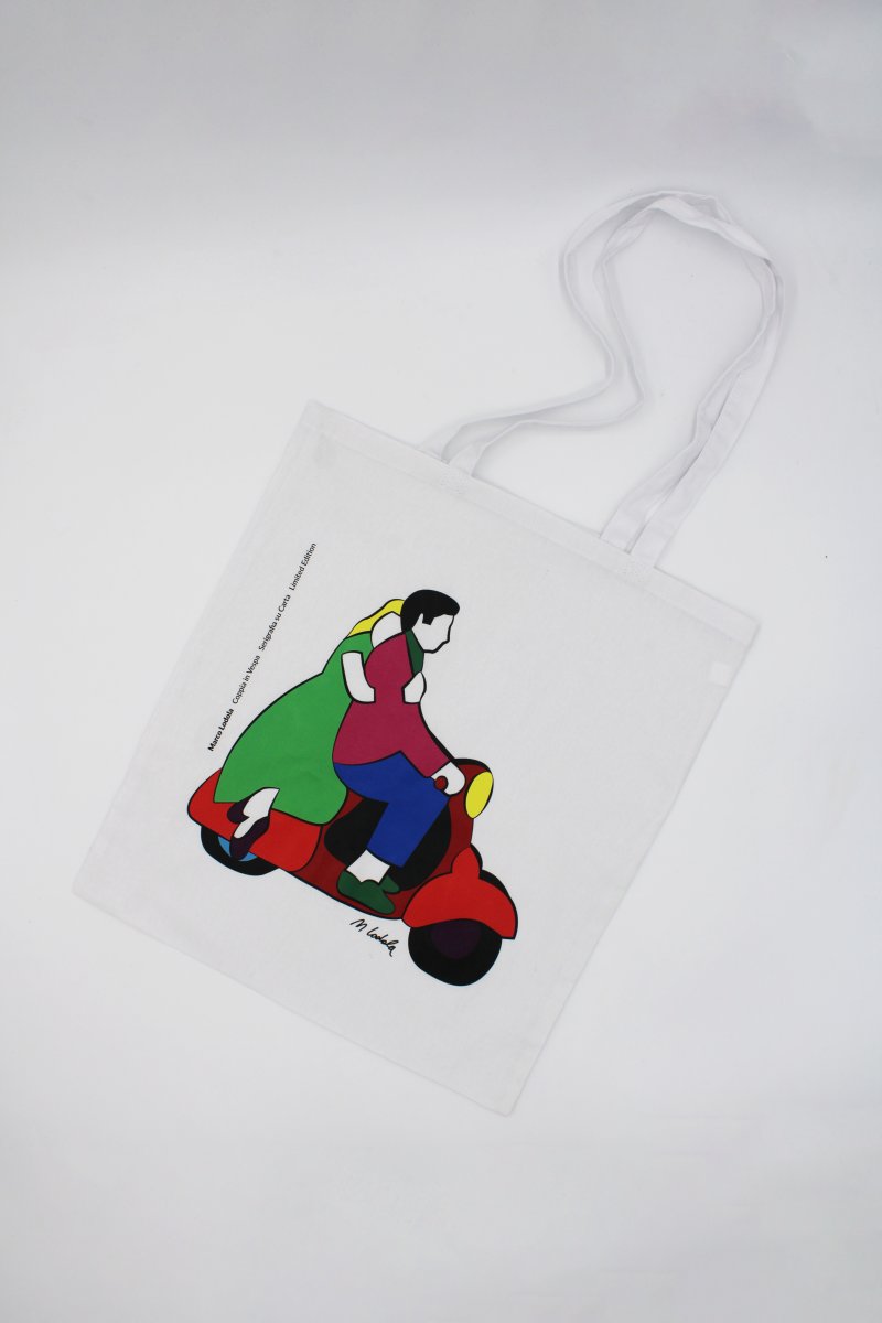 Shopper - Marco Lodola Coppia in Vespa
