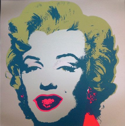 Marilyn Monroe-Blue On Gray 11.26 