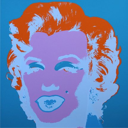 Marilyn Monroe-Purple On Blue 11.29