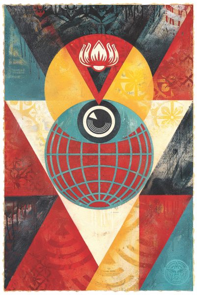 3rd Eye Geometric Study (Red)