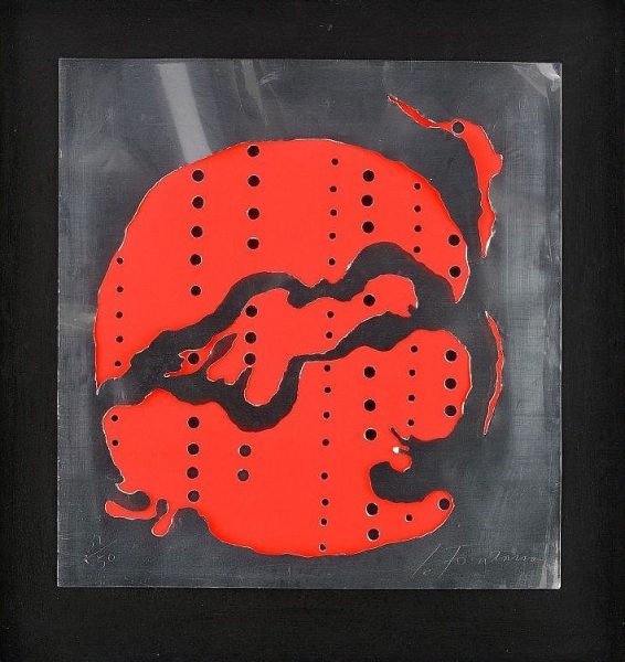 Concetto spaziale (teatrino) - Rosso