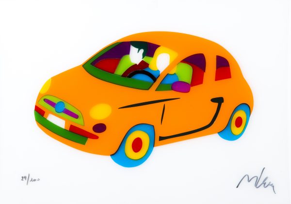 Fiat 500 Fluo (Arancione)