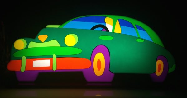 Macchina verde (Scultura luminosa)