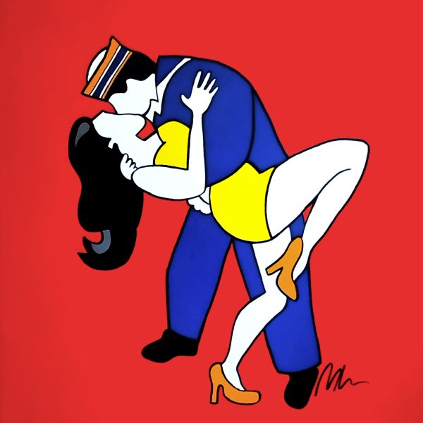 Bacio a Times Square