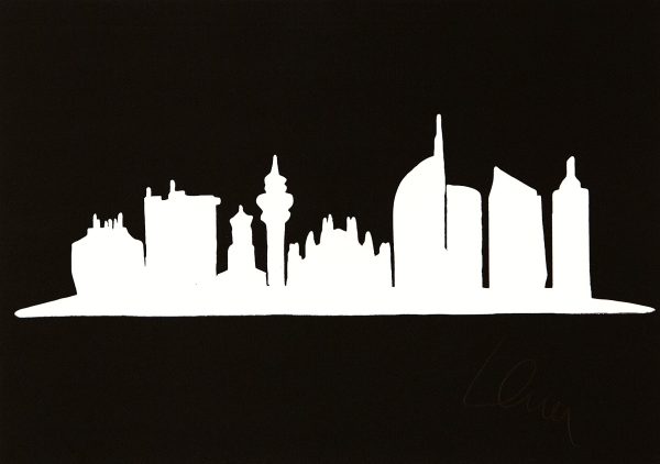 Skyline Milano - Serigrafia