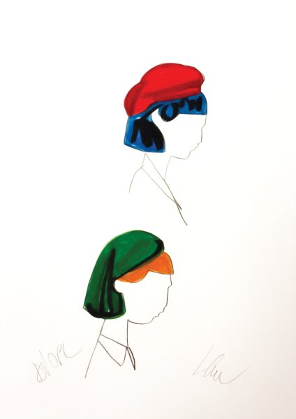 Bozzetto Progetto Dior (Volti)