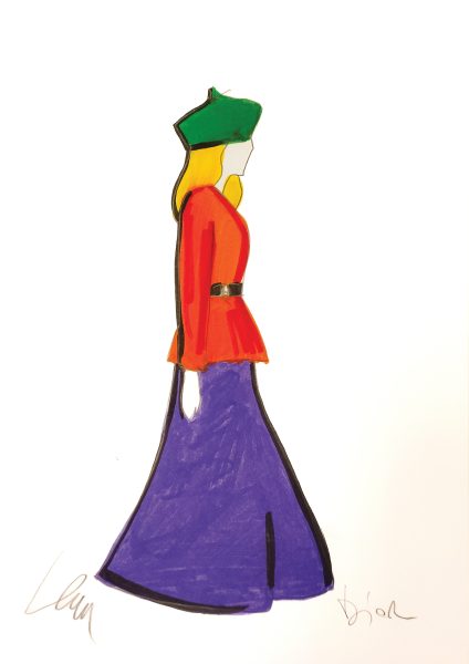 Bozzetto Progetto Dior (Figura)