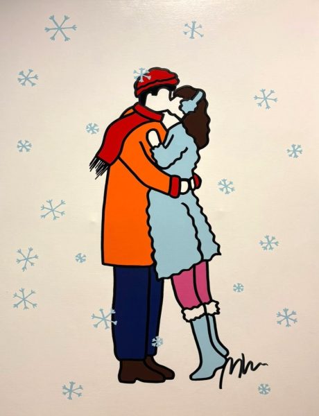 Bacio sotto la neve