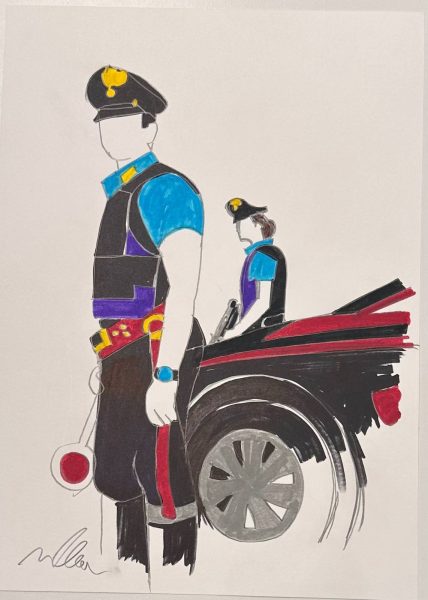 Carabiniere in carrozza