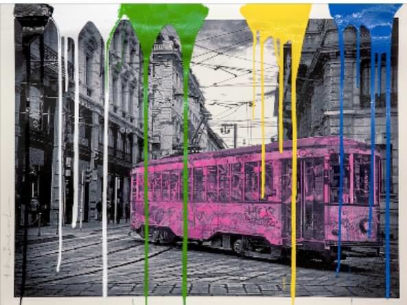 Tram Milan - Pink