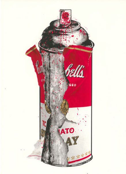 Torn Spray Can