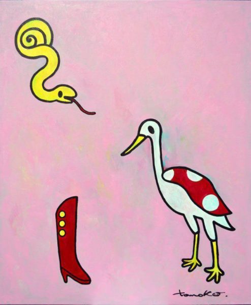 Eden - Heron looking at Boots and Snake