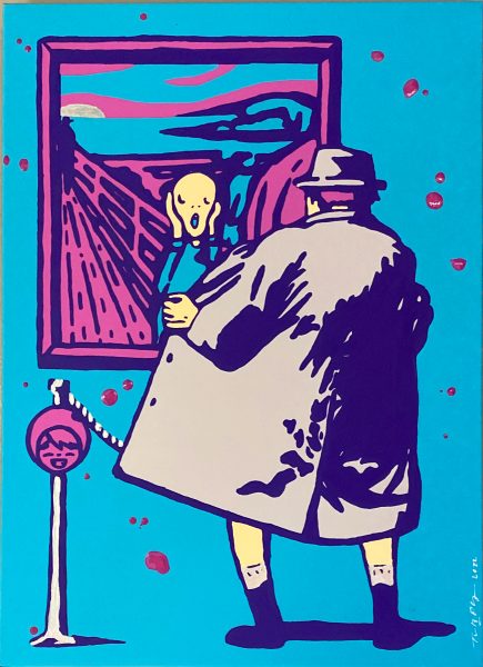 The Scream - Blue Purple