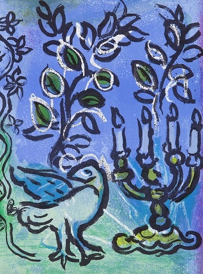 Pittori Contemporanei Famosi - Marc Chagall - Le Chandelier
