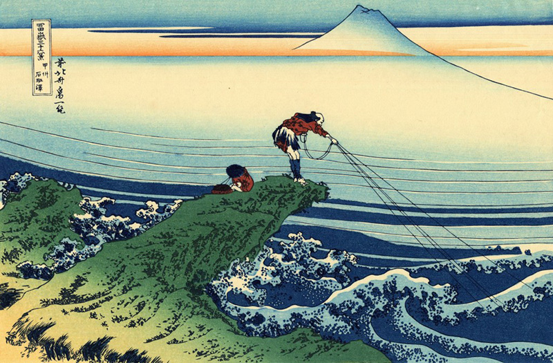 Trentasei vedute del Monte Fuji, Hokusai